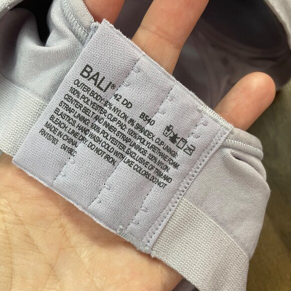 BALI Comfort Wireless Bra Size 42DD Plus Size NWT - Picture 7 of 7